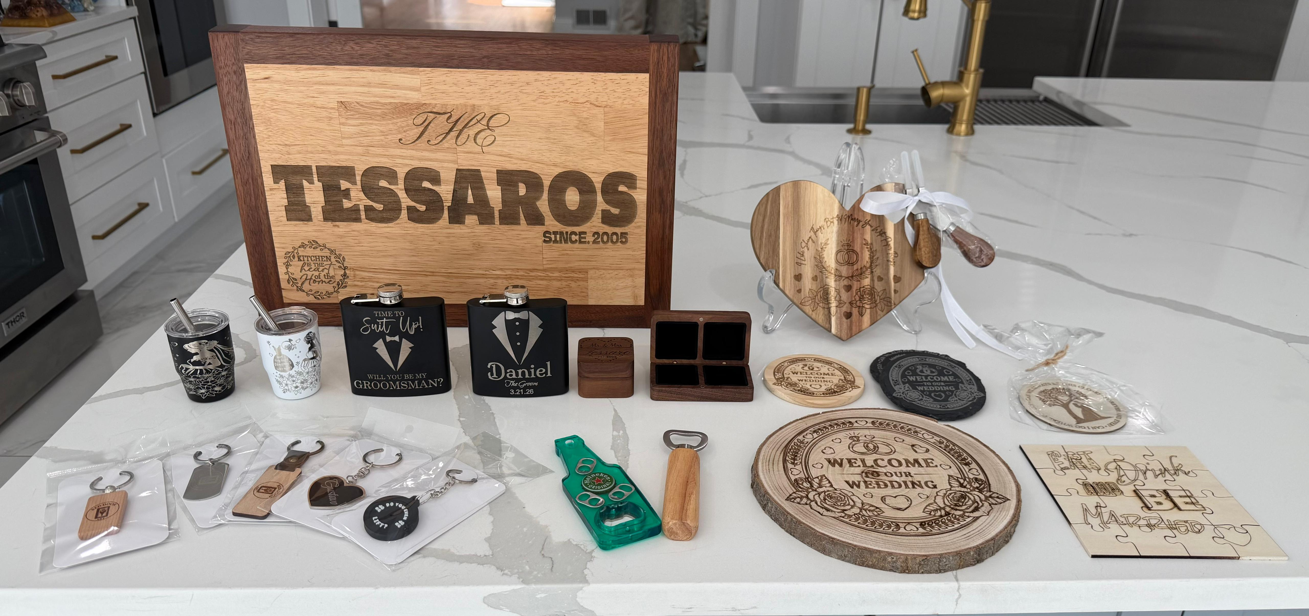 Custom branded decals and merchandise